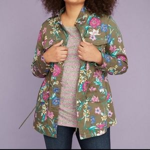 NEW Lane Bryant floral Anorak jacket
